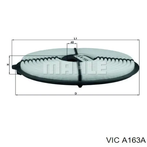 Повітряний фільтр A163A Vic