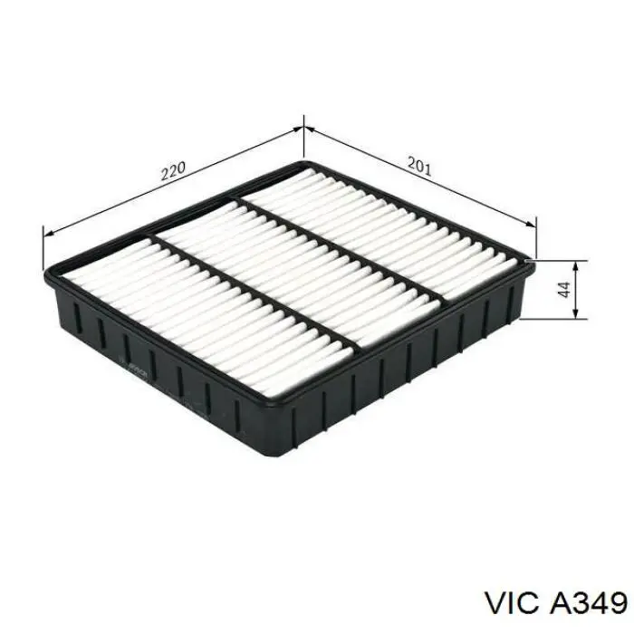 Повітряний фільтр A349 Vic