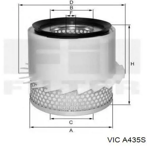 Повітряний фільтр 2003313 Ashika