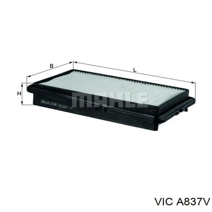 Фільтр повітряний A837V Vic