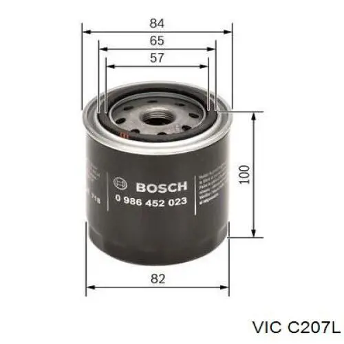 Масляний фільтр двигуна Vic C207L ціна, від 4.31 USD