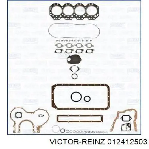 Комплект прокладок двигуна, повний 012412503 Victor Reinz