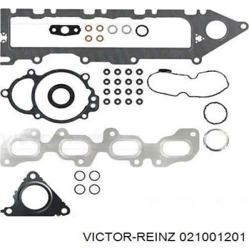 Комплект прокладок двигуна, верхній Victor Reinz 021001201 ціна, від 173.62 USD