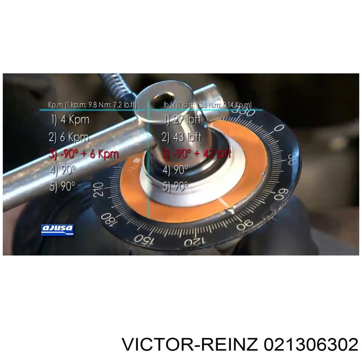 21306302 Victor Reinz комплект прокладок двигуна, верхній
