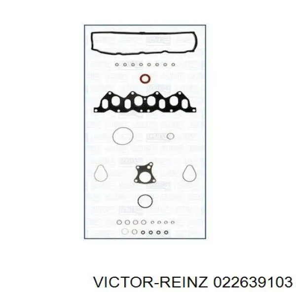 Комплект прокладок двигуна, верхній Victor Reinz 022639103 ціна, від 23.54 USD