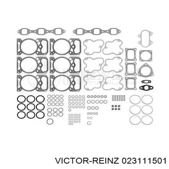 Комплект прокладок двигуна, верхній Victor Reinz 023111501 ціна, від 179.39 USD
