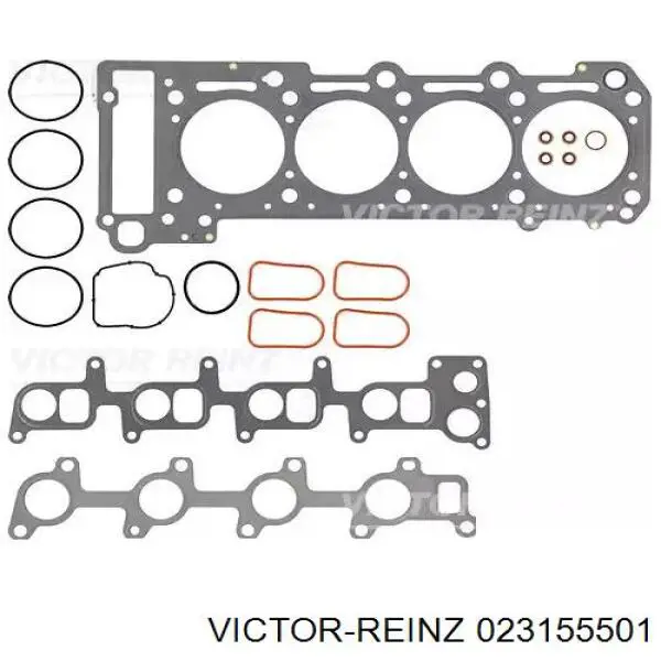 Комплект прокладок двигуна, верхній Victor Reinz 023155501 ціна, від 75.69 USD