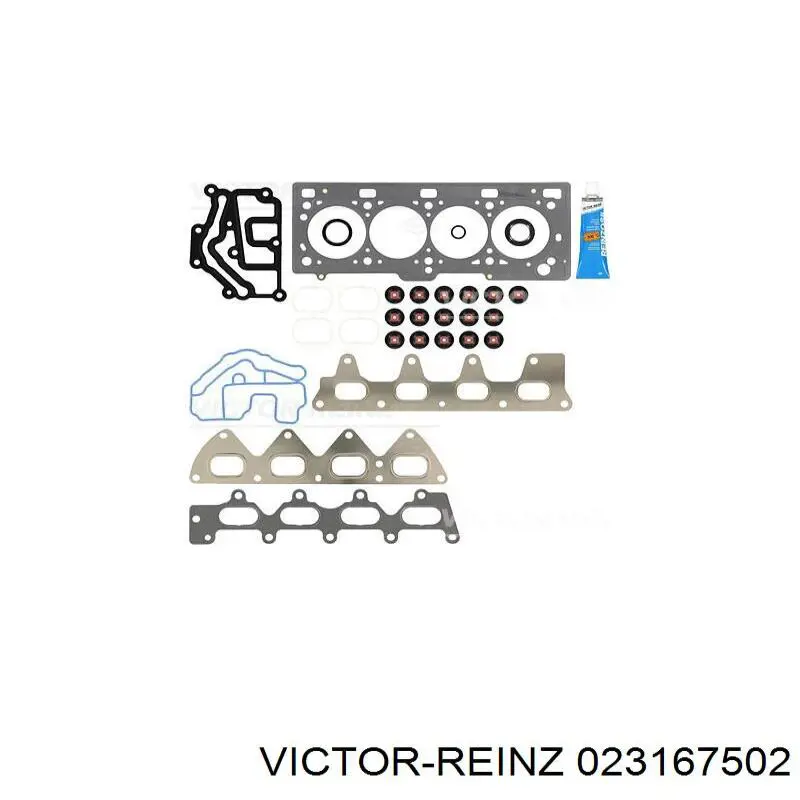 Комплект прокладок двигуна, верхній 023167502 Victor Reinz