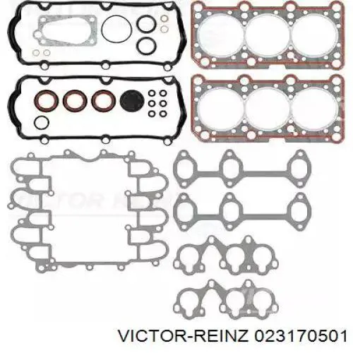 Комплект прокладок двигуна, верхній 023170501 Victor Reinz