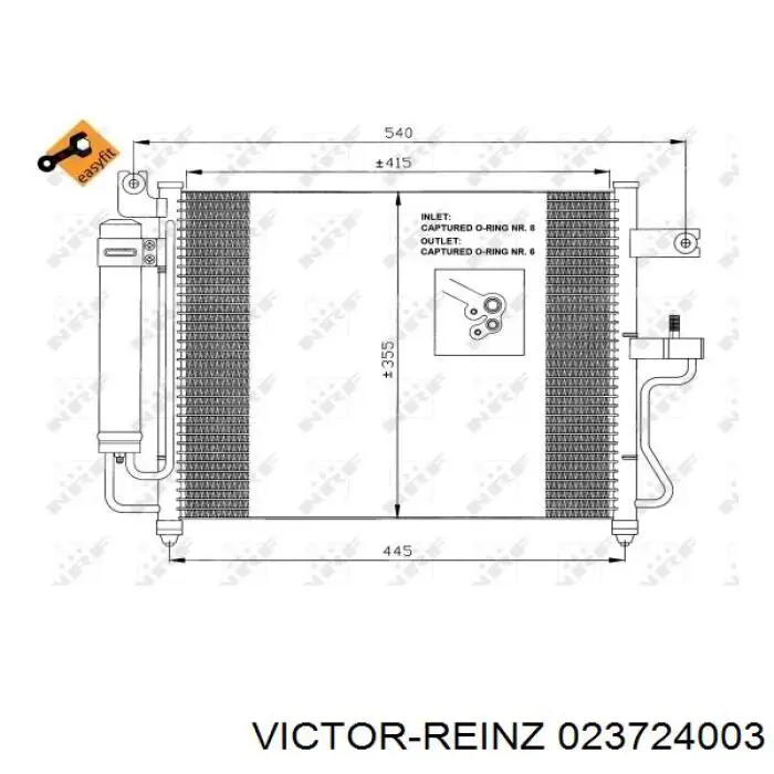 Купити 023724003 Victor Reinz Комплект прокладок двигуна, верхній