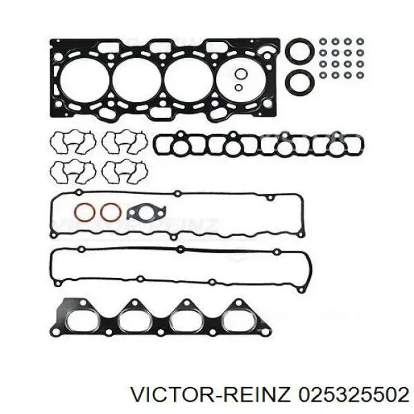 Комплект прокладок двигуна, верхній Victor Reinz 25325502