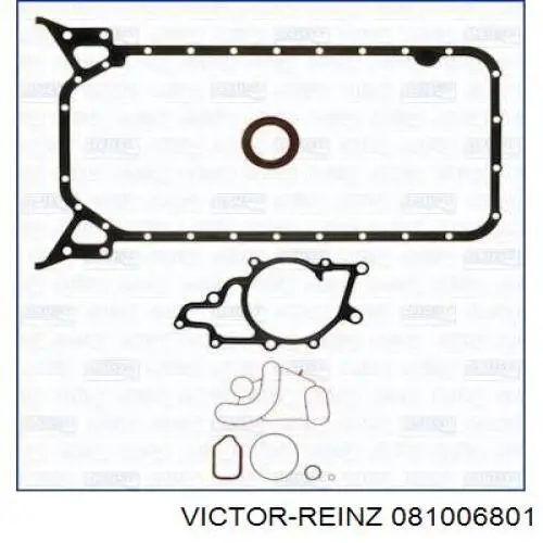 Комплект прокладок двигуна, нижній Victor Reinz 081006801 ціна, від 101.39 USD