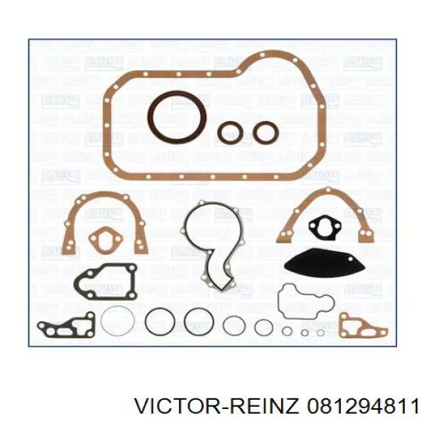 Комплект прокладок двигуна, нижній 081294811 Victor Reinz