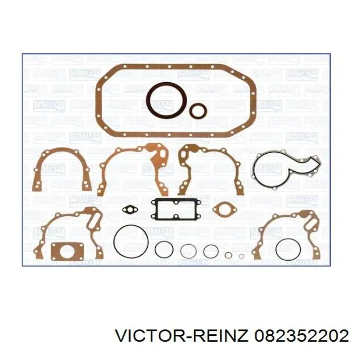 Комплект прокладок двигуна, нижній Victor Reinz 082352202 ціна, від 45.03 USD