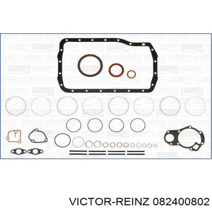 082400802 Victor Reinz комплект прокладок двигуна, нижній