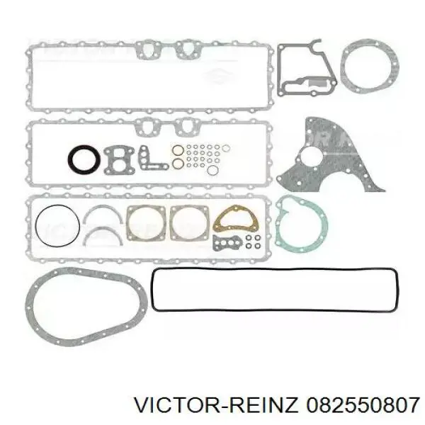 Комплект прокладок двигуна, нижній Victor Reinz 082550807 ціна, від 113.70 USD