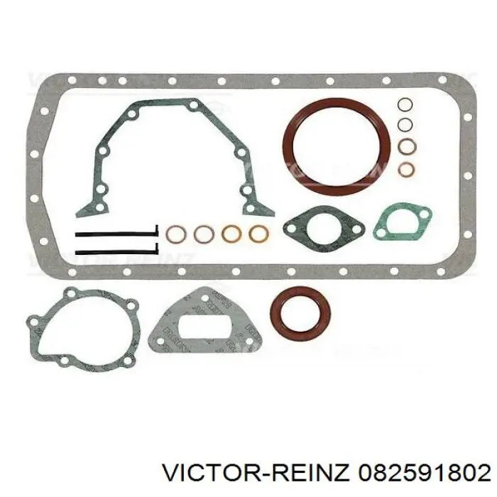 082591802 Victor Reinz комплект прокладок двигуна, нижній