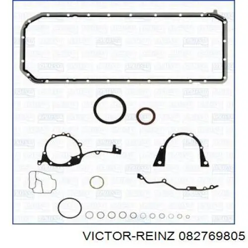 082769805 Victor Reinz комплект прокладок двигуна, нижній