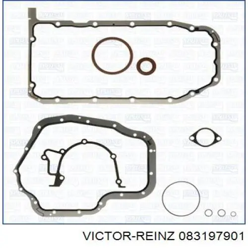 Комплект прокладок двигуна, нижній Victor Reinz 083197901 ціна, від 61.49 USD