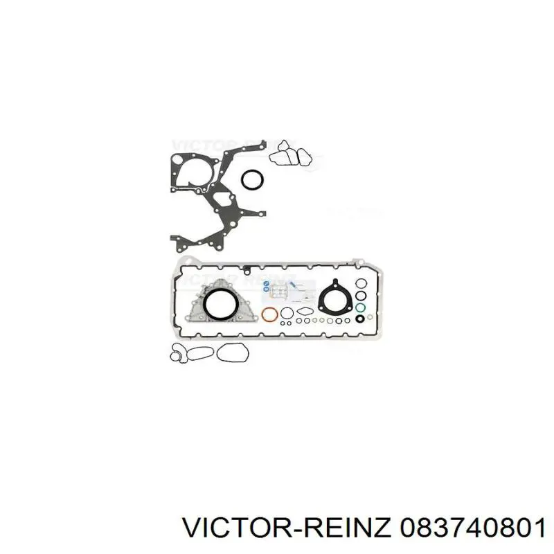 83740801 Victor Reinz комплект прокладок двигуна, нижній