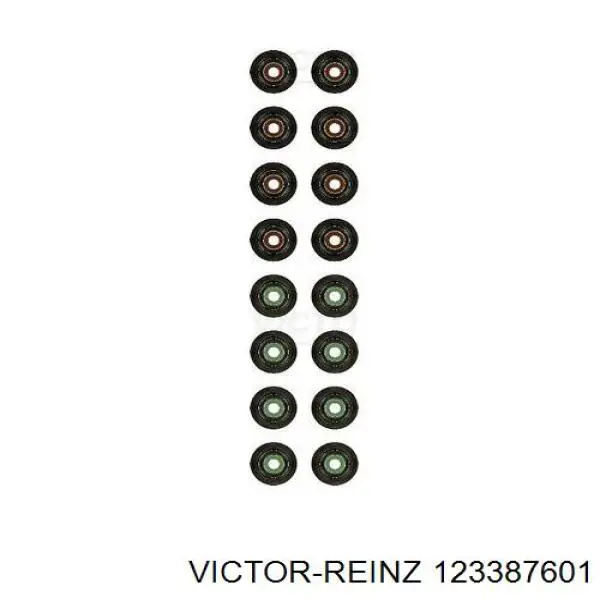 123387601 Victor Reinz сальник клапана (маслознімний, впуск/випуск, комплект на мотор)