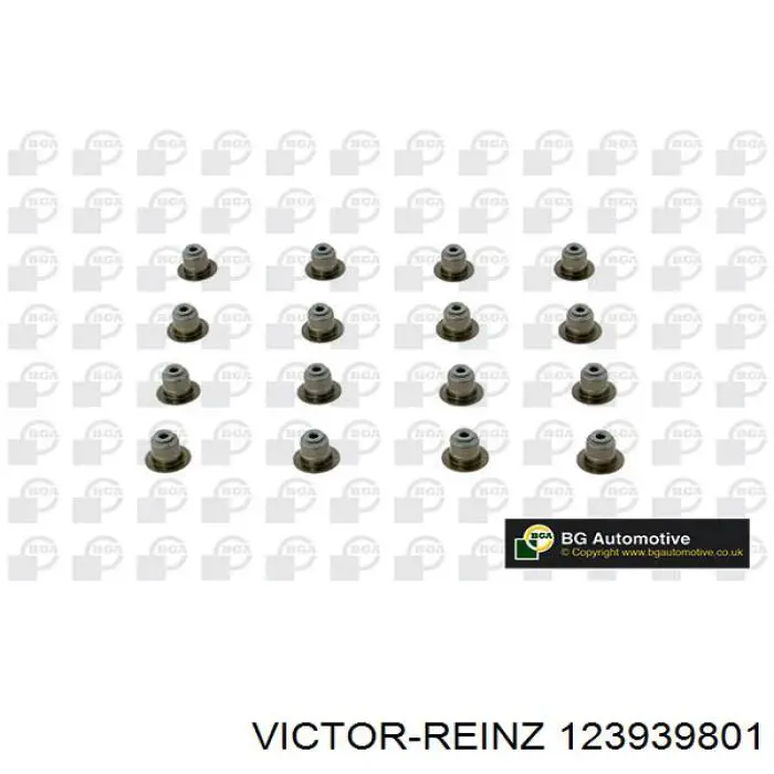 123939801 Victor Reinz Сальник клапана (маслознімний), впуск/випуск, комплект на мотор (16 шт)