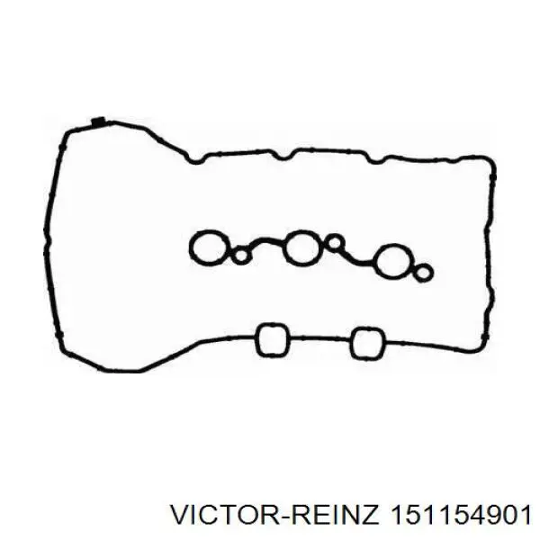 Прокладка клапанної кришки двигуна, комплект 151154901 Victor Reinz