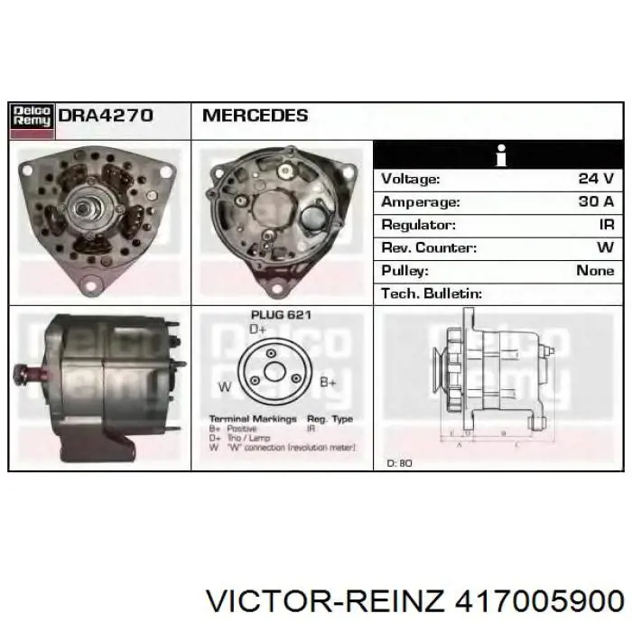417005900 Victor Reinz Прокладка пробки піддону двигуна