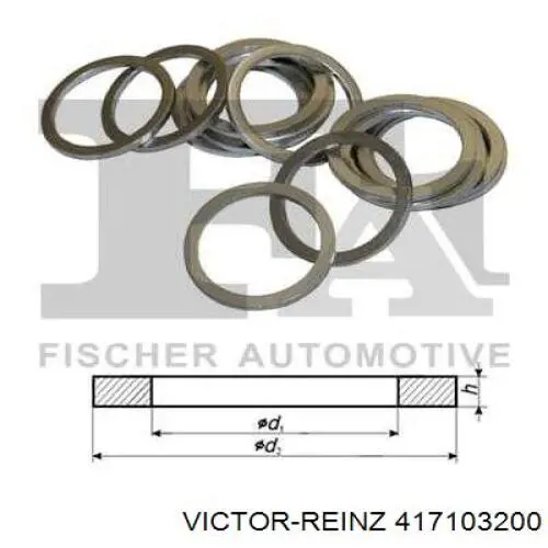 Купити 417103200 Victor Reinz Кільце форсунки
