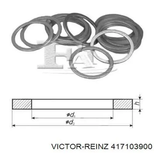 Прокладка пробки піддону двигуна Victor Reinz 417103900 ціна, від 0.19 USD