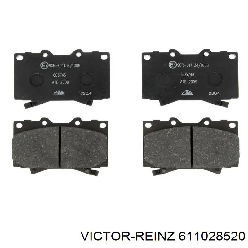 611028520 Victor Reinz прокладка головки блока циліндрів (гбц)