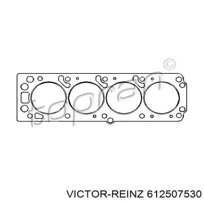 612507530 Victor Reinz прокладка головки блока циліндрів (гбц)