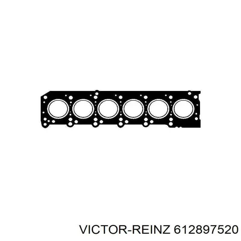 Прокладка головки блока циліндрів (ГБЦ) 612897520 Victor Reinz