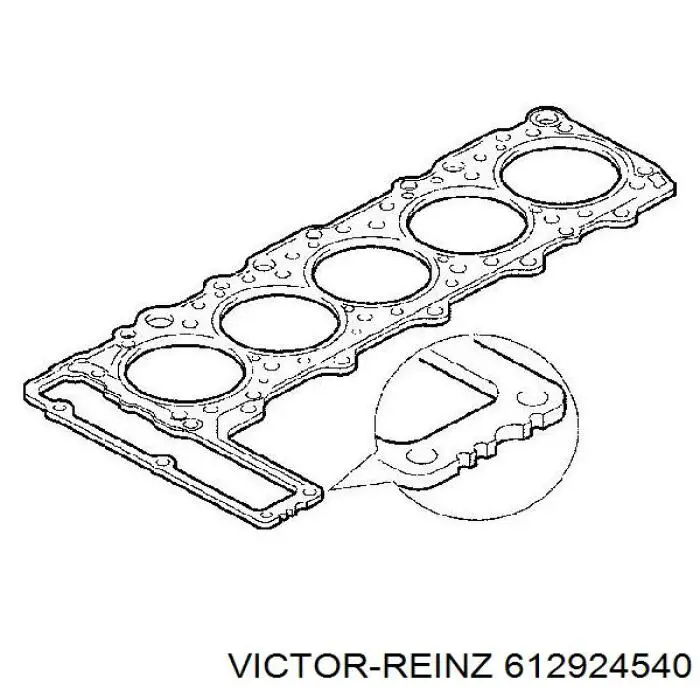 612924540 Victor Reinz прокладка головки блока циліндрів (гбц)