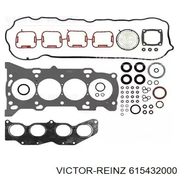 Прокладка головки блока циліндрів (ГБЦ), права 615432000 Victor Reinz