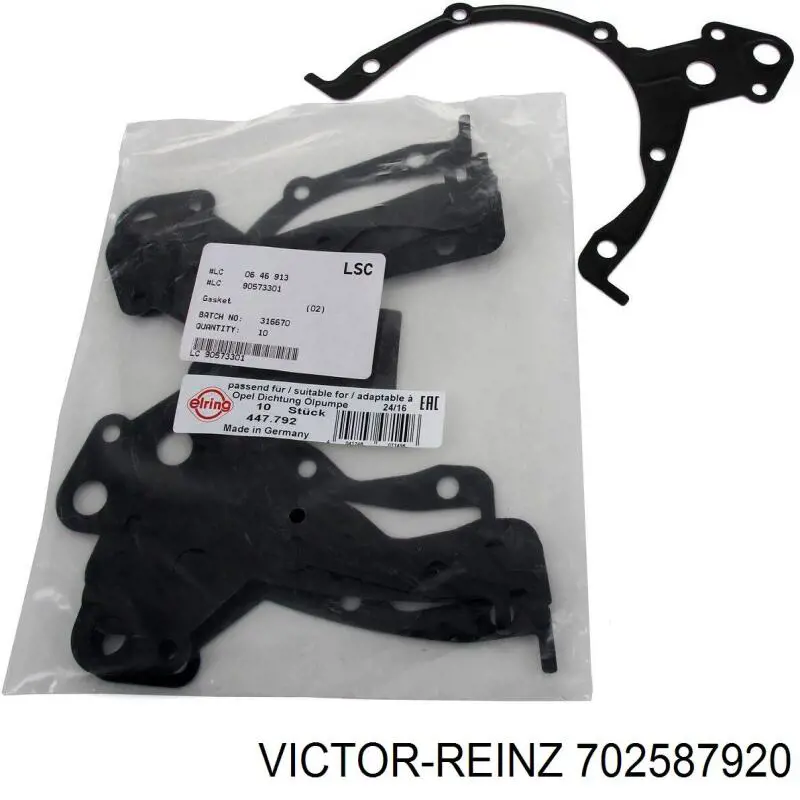 Прокладка масляного насосу Victor Reinz 702587920 ціна, від 2.14 USD