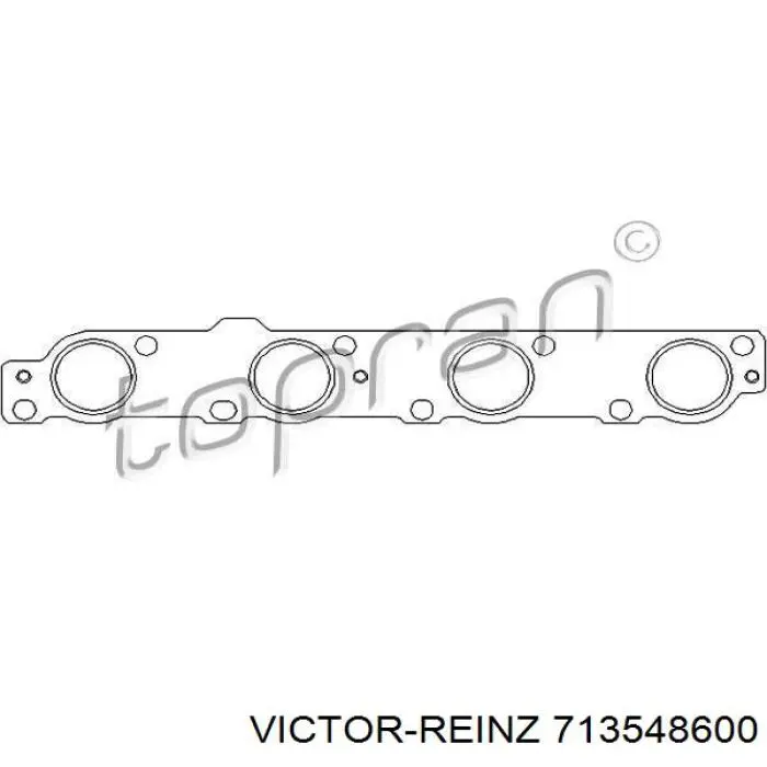 713548600 Victor Reinz Прокладка випускного колектора