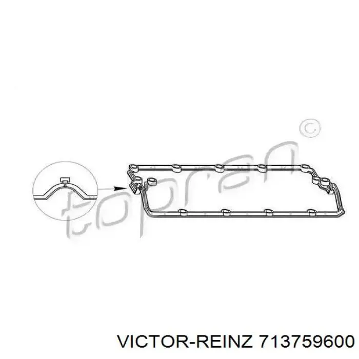 713759600 Victor Reinz прокладка клапанної кришки двигуна