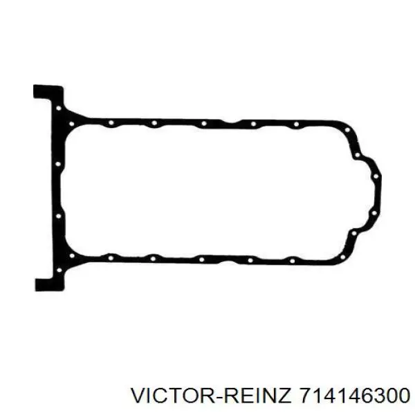 714146300 Victor Reinz Прокладка піддону картера двигуна, верхня