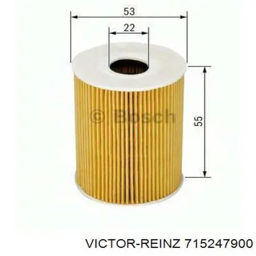 Прокладка колектора 715247900 Victor Reinz