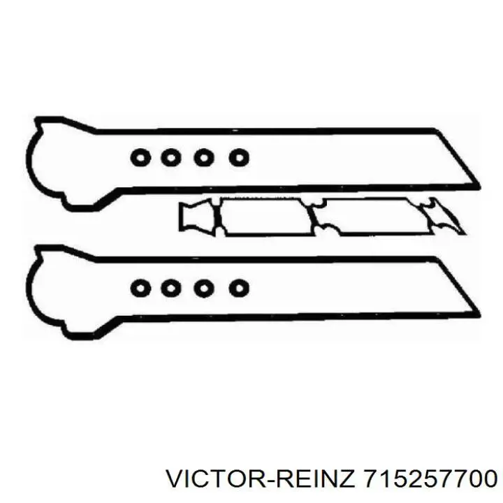 715257700 Victor Reinz Прокладка кришки клапанної 