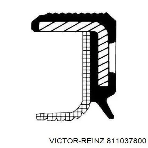 Купити 811037800 Victor Reinz Сальник коленвала передній