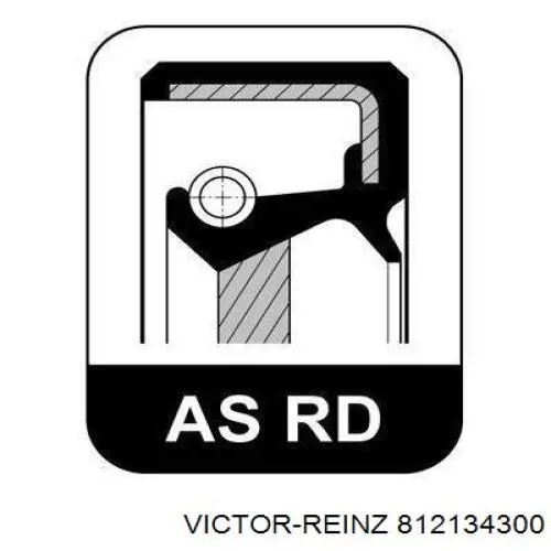 Сальник колінвала двигуна, задній 802134300 Victor Reinz