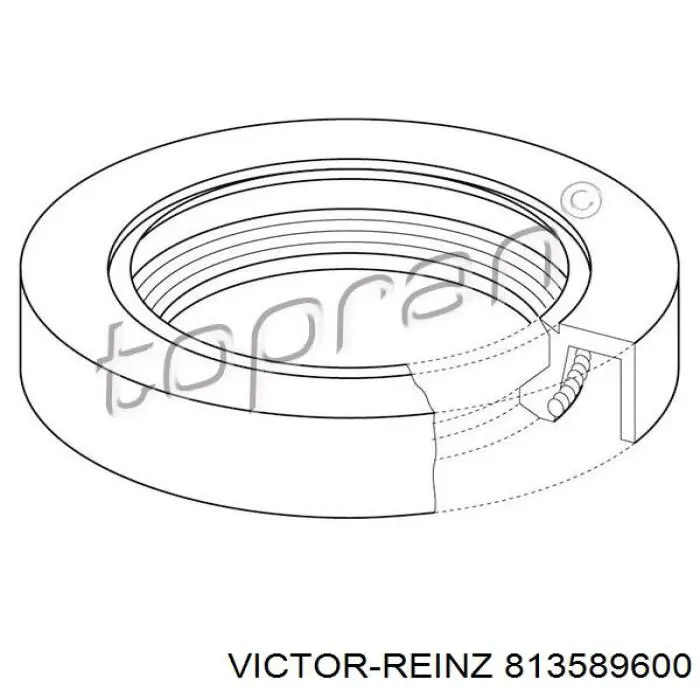 Сальник двигуна, распредвала Victor Reinz 813589600 ціна, від 10.92 USD