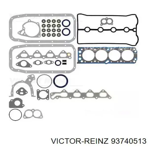 Комплект прокладок двигуна, повний Victor Reinz 93740513 ціна, від 36.29 USD