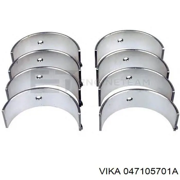 11050362101 Vika вкладиші колінвала, шатунні, комплект, стандарт (std)