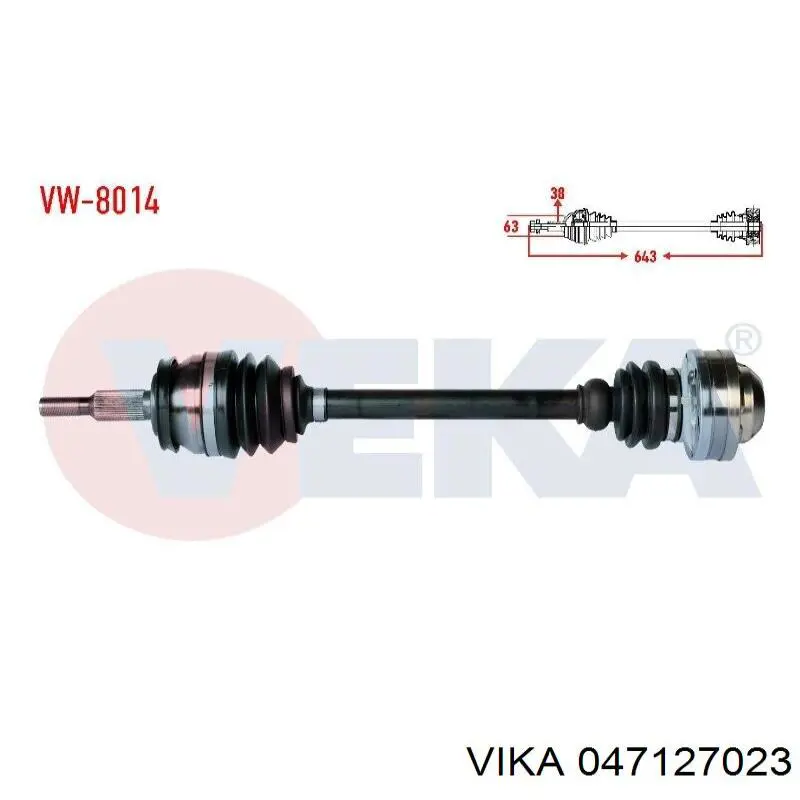 Паливний насос, механічний Vika 047127023 ціна, від 17.53 USD