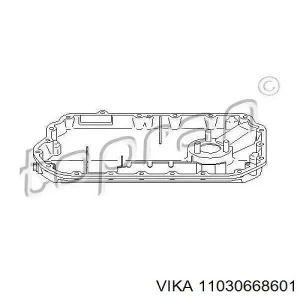 Піддон двигуна Vika 11030668601 ціна, від 33.83 USD