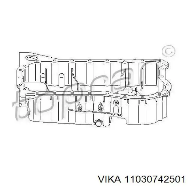 Піддон двигуна Vika 11030742501 ціна, від 50.37 USD