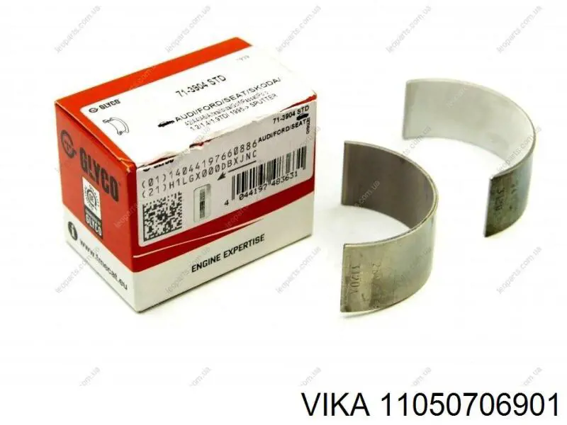 11050706901 Vika Вкладиші коленвала, шатунні, комплект, 2-й ремонт (+0,50)
